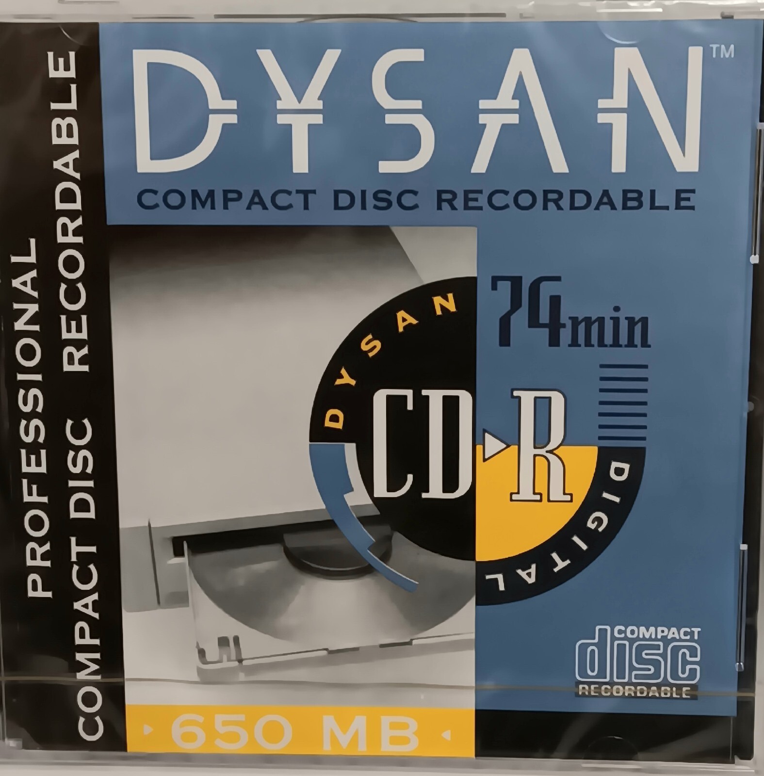 Dysan Professional CD-R Disc 74 Min 650MB Digital Recordable New Sealed