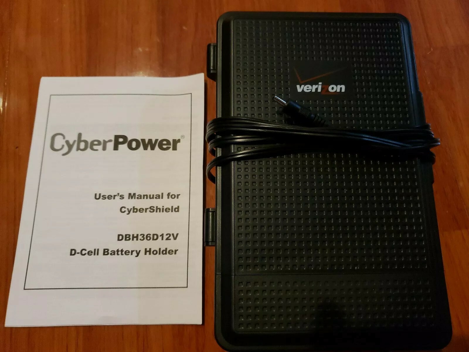 CyberPower CyberShield DBH36D12V D-Cell Battery Holder supply adapter Verizon