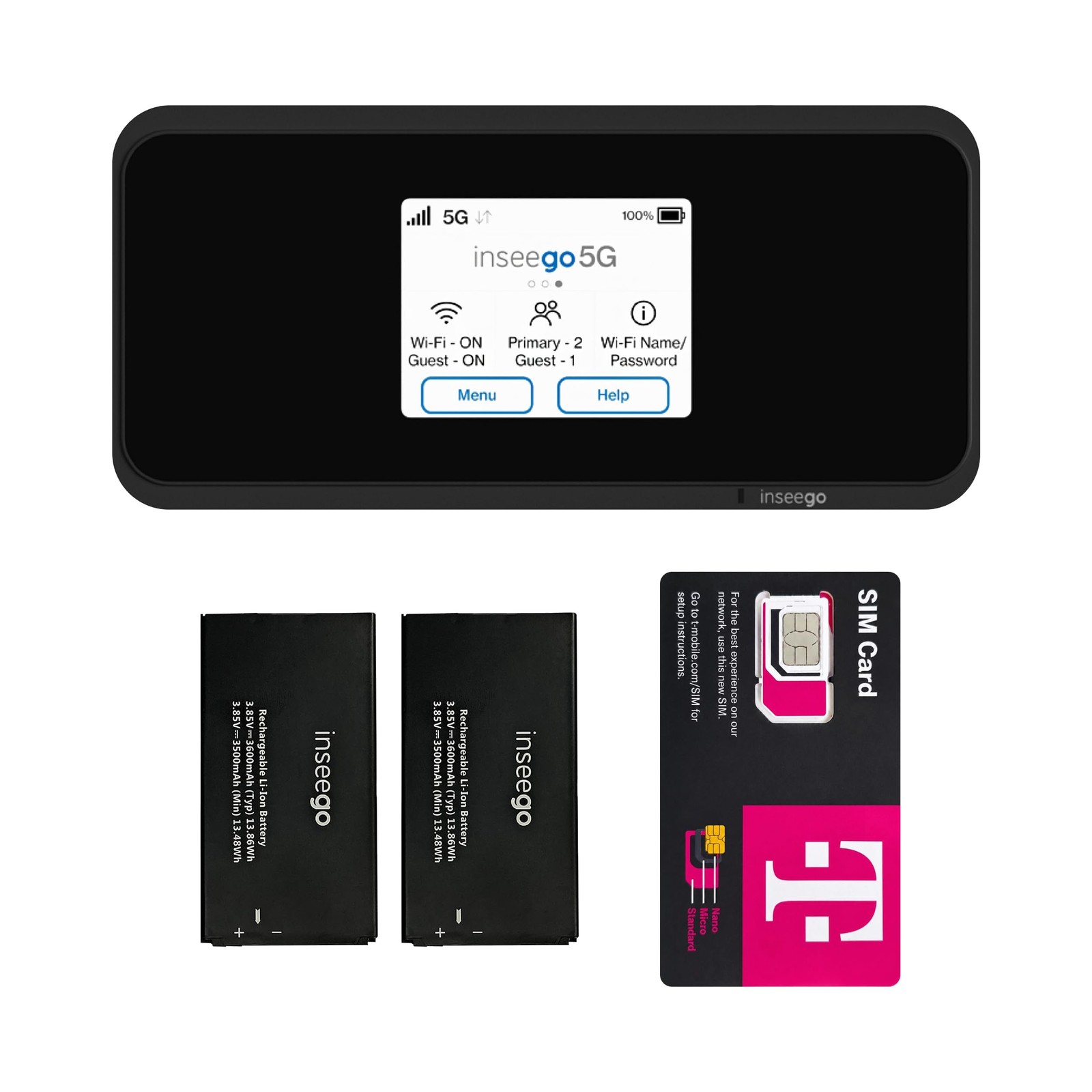 Inseego 5G MiFi M2000 Mobile Hotspot, T-Mobile Unlocked – Portable 5G Wi-Fi R...
