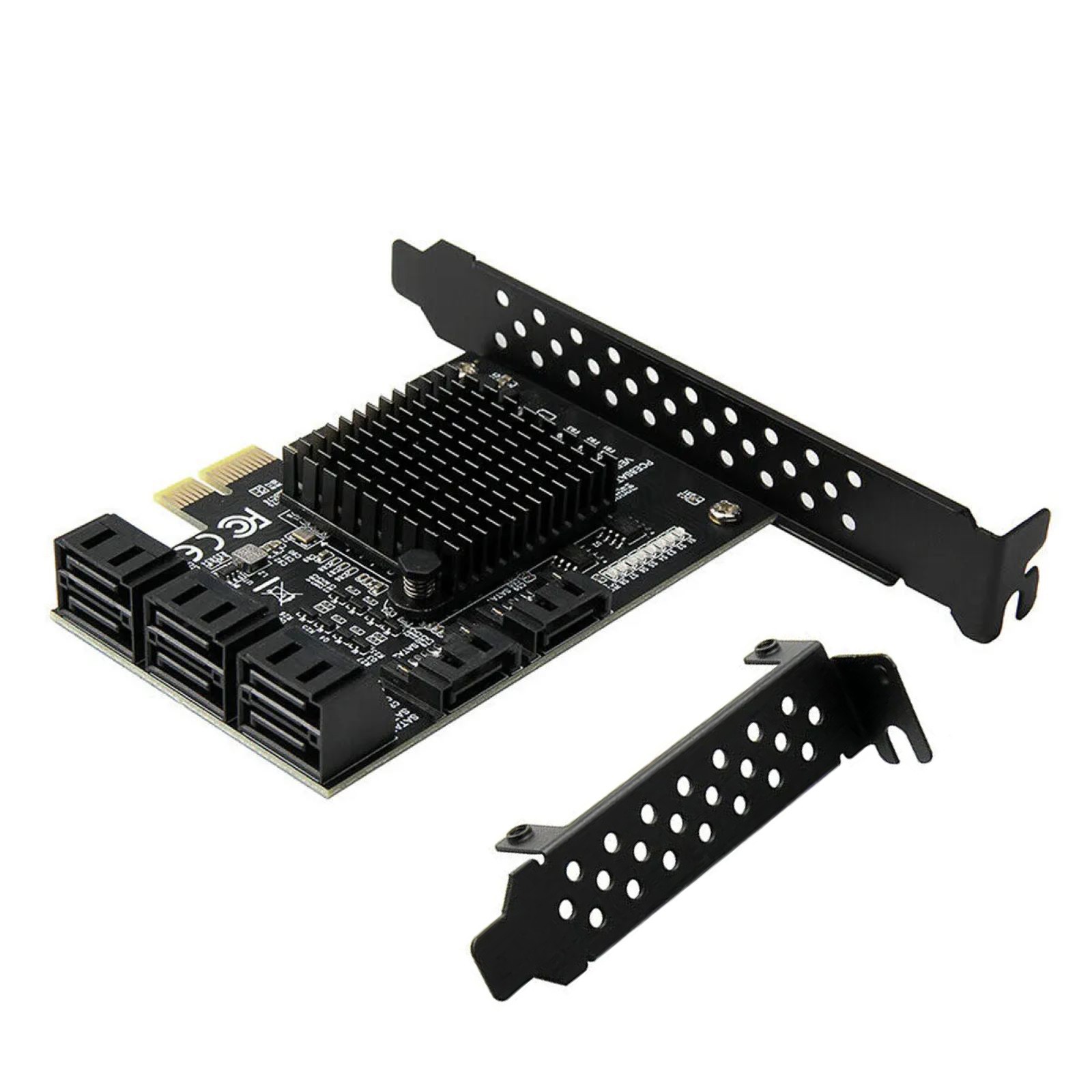 Expansion Card Controller Adapter PCI-Express to 8 Ports SATA 3.0 6G For HDD