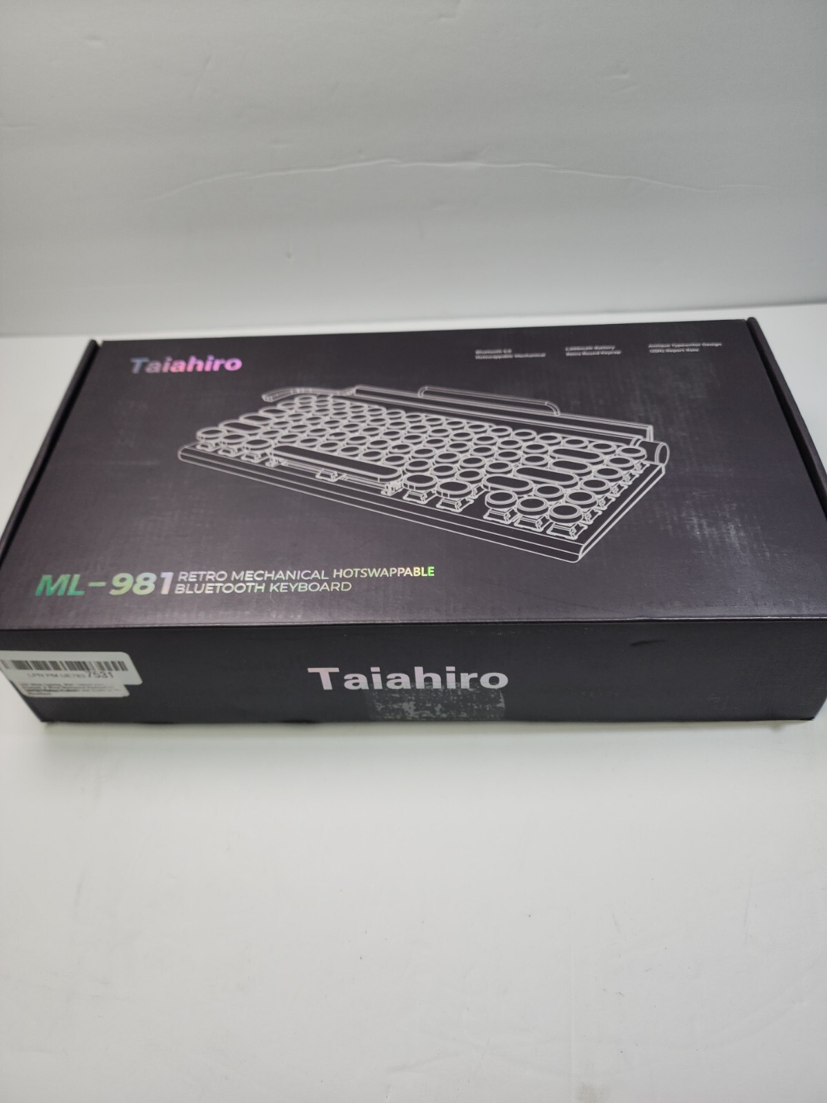 Taiahiro ML-981 Retro Mechanical Hotswappable Bluetooth Keyboard 