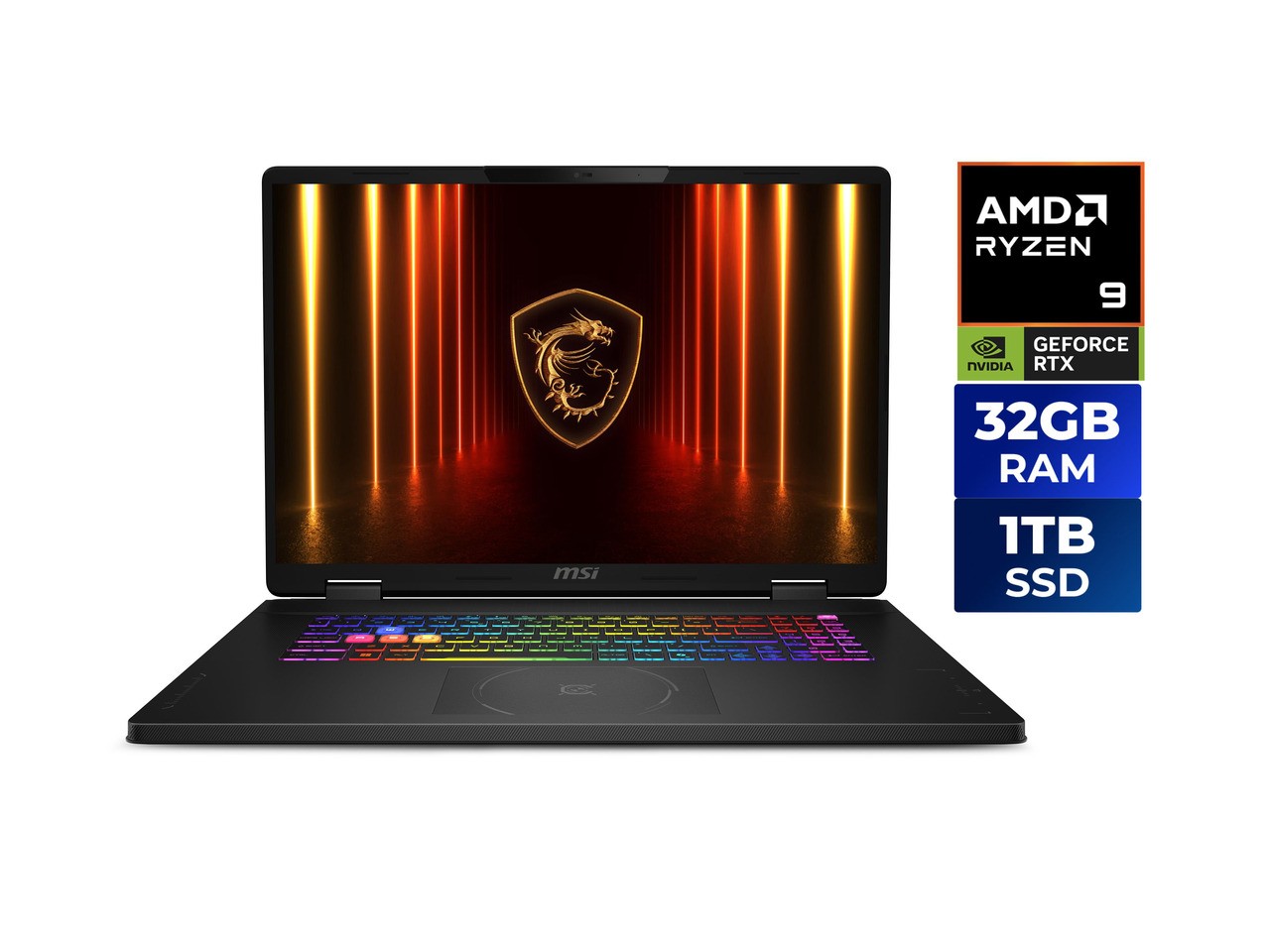 MSI CROSSHAIR A18 Gaming Laptop - 18.0" 240 Hz - AMD Ryzen 9 8940HX - GeForce