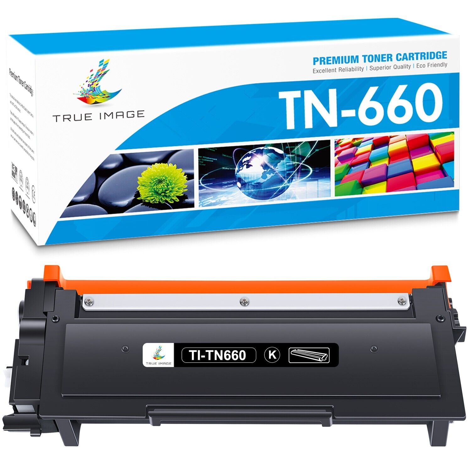 1 Pack TN660 High Yield Black Toner Cartridge for Brother MFC-L2700DW L2740DW