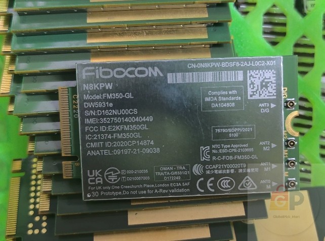 Fibocom FM350-GL DW5931e 5G M.2 Module for Latitude 5531 9330 3571 Laptop Intel