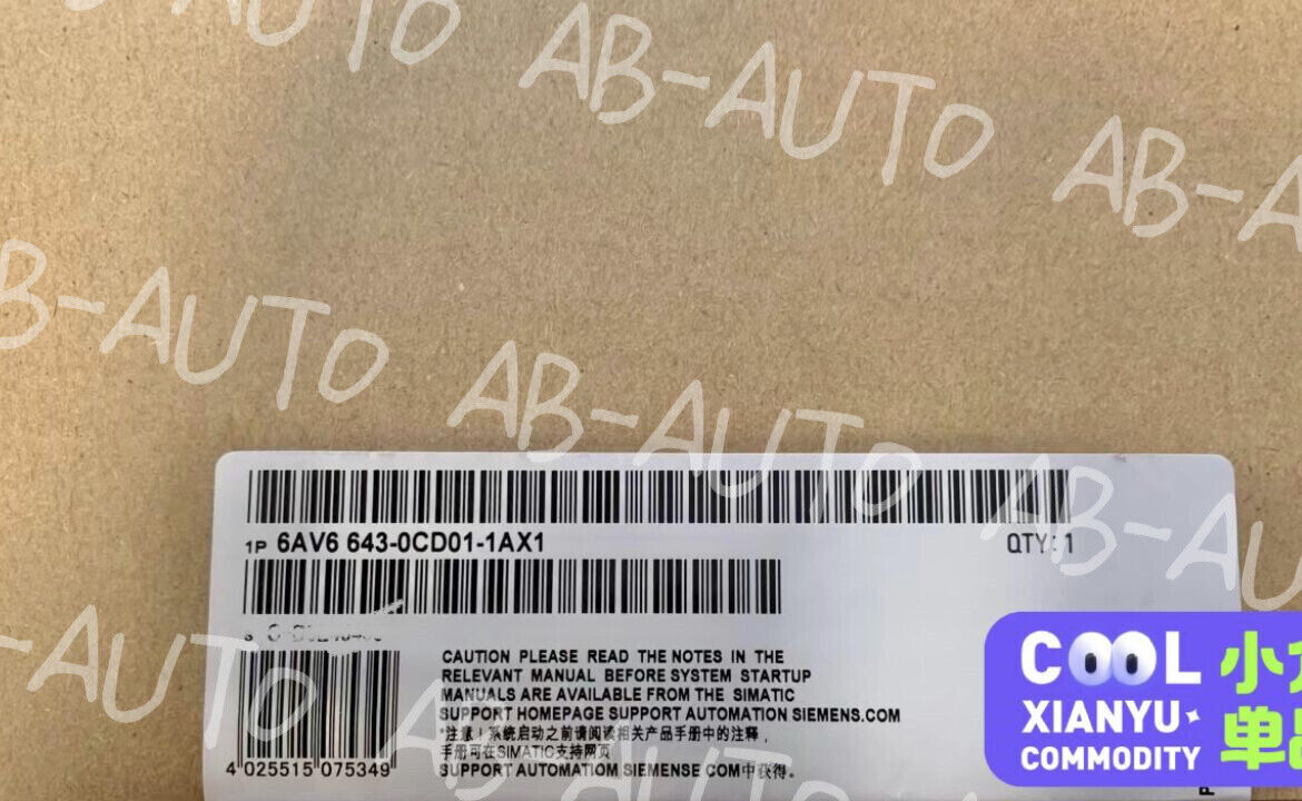 SIEMENS 6AV6643-0CD01-1AX1 Touch Screen New