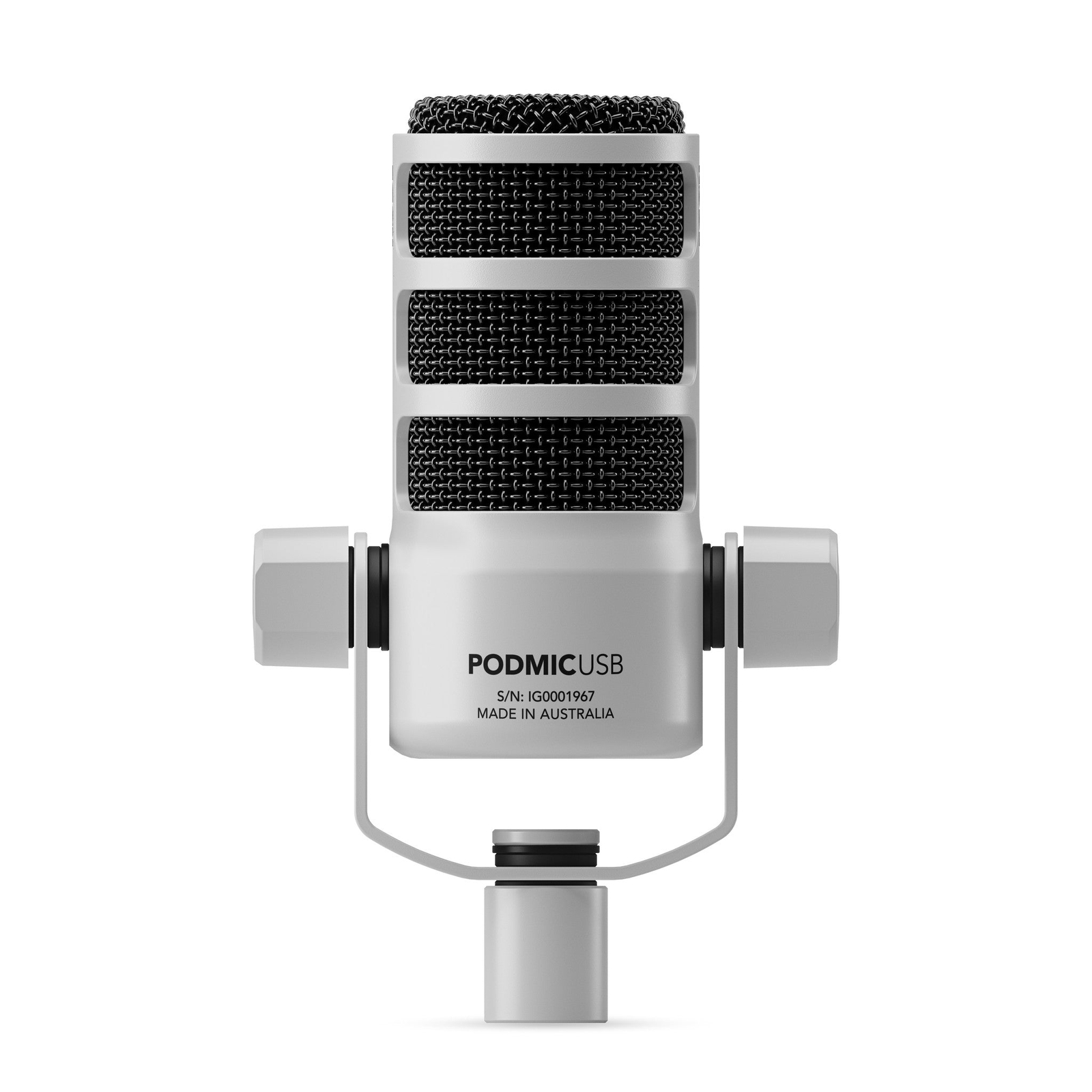 RODE PodMic USB Versatile Dynamic Broadcast Microphone, White