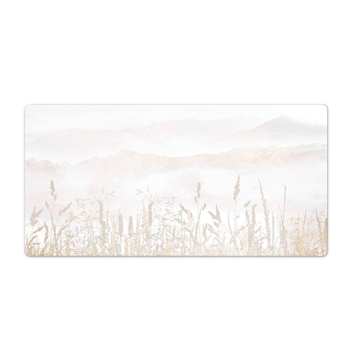 Easy Clean Laptop Keyboard Office Desk Mat Gaming Mouse Field in fog 100x50