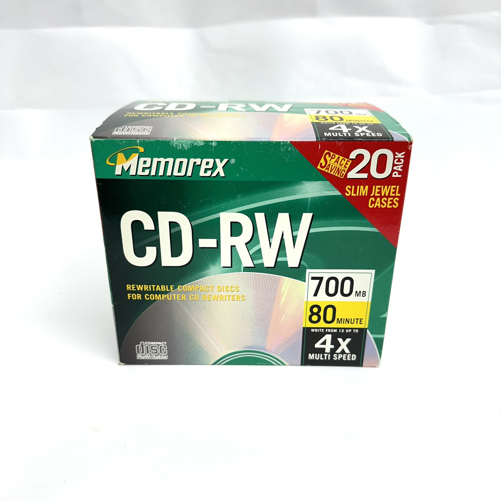 Memorex Cd-Rw 20pk 700Mb 80minute 4x
