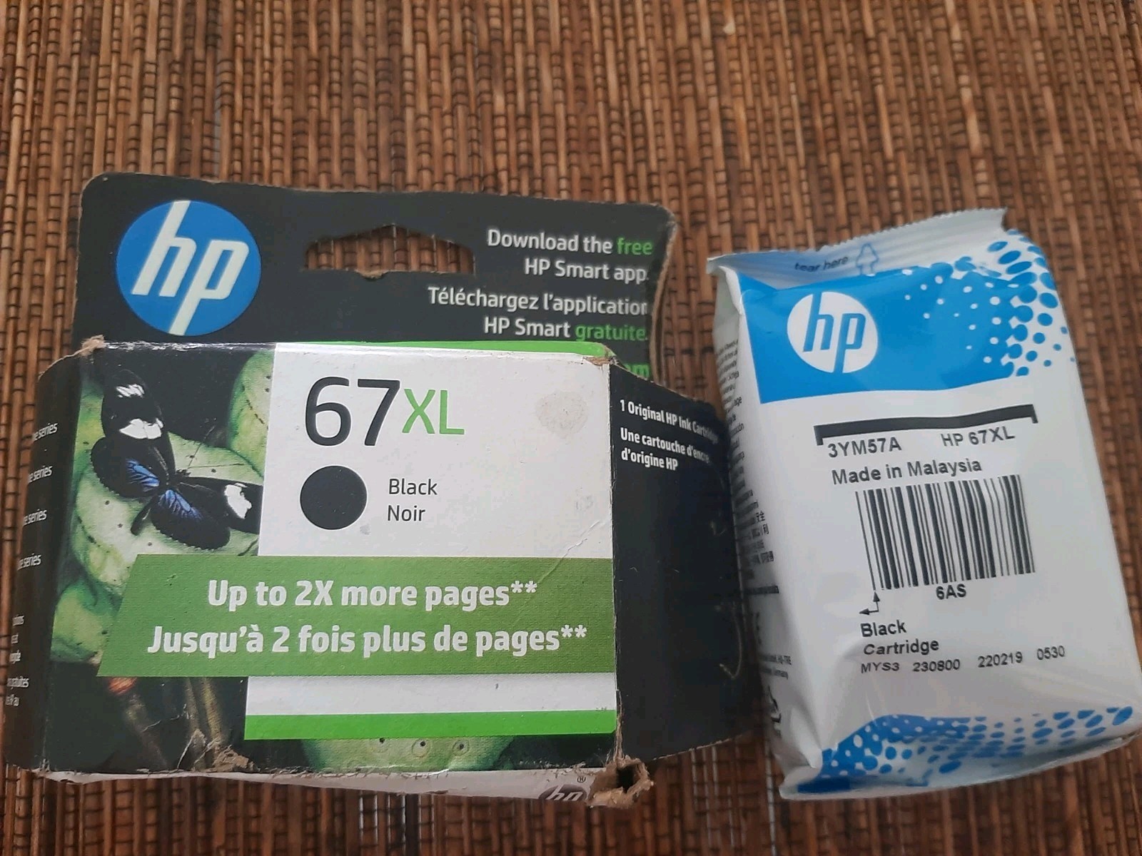 HP 67XL Ink Cartridge Black  Exp. 2024