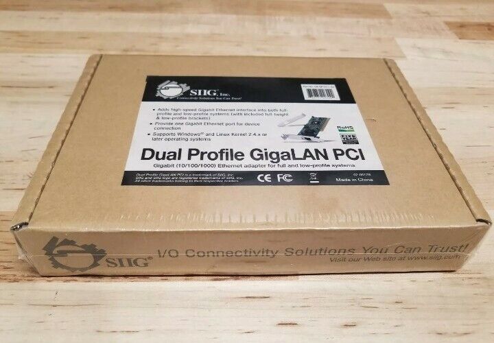 SIIG CN-GP1011-S3 Dual Profile GigaLAN PCI Gigabit Network Adapter Card-38