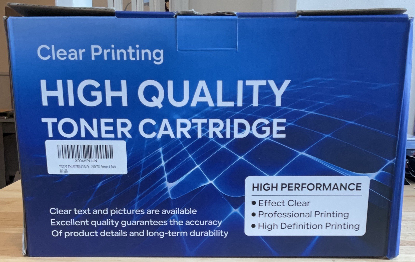 Brother TN-227 High Yield Toner Cartridge Replacement BK/C/M/Y (4 Pack)