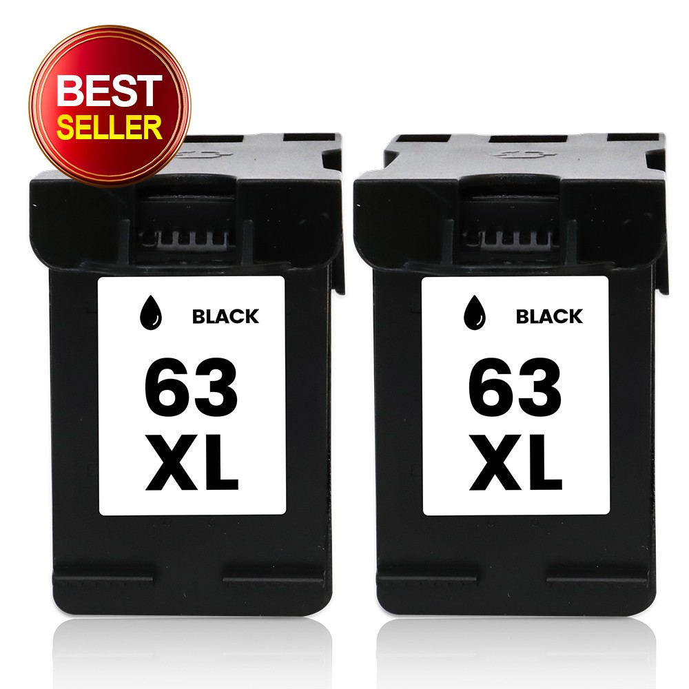2 63 XL 63 Black Ink Cartridge Replacement For HP Deskjet 1112 2130 2136 2137