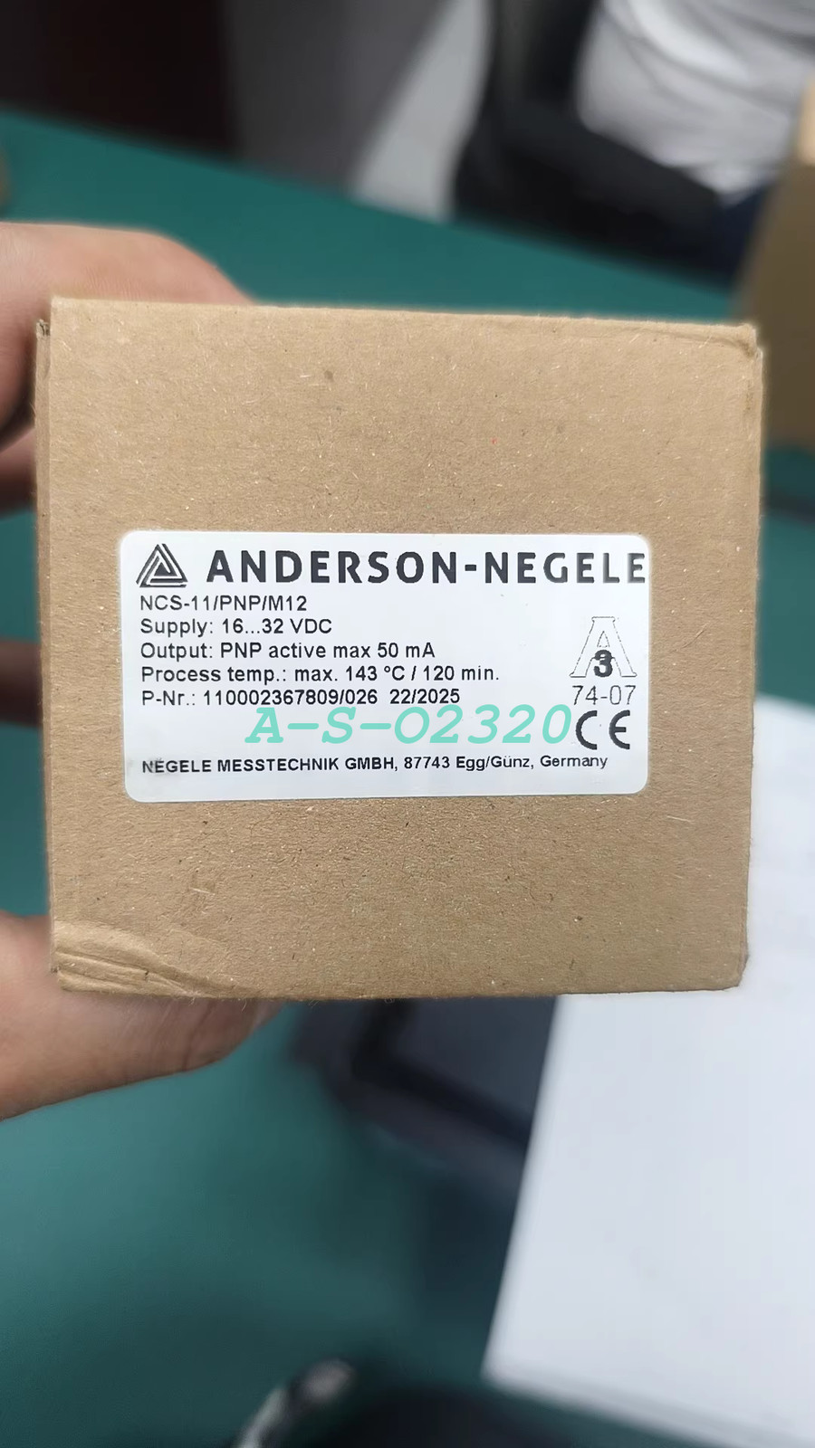 1PCS  NEW  ANDERSON-NEGELE  NCS-11/PNP  temperature sensor  (FedEx/DHL)
