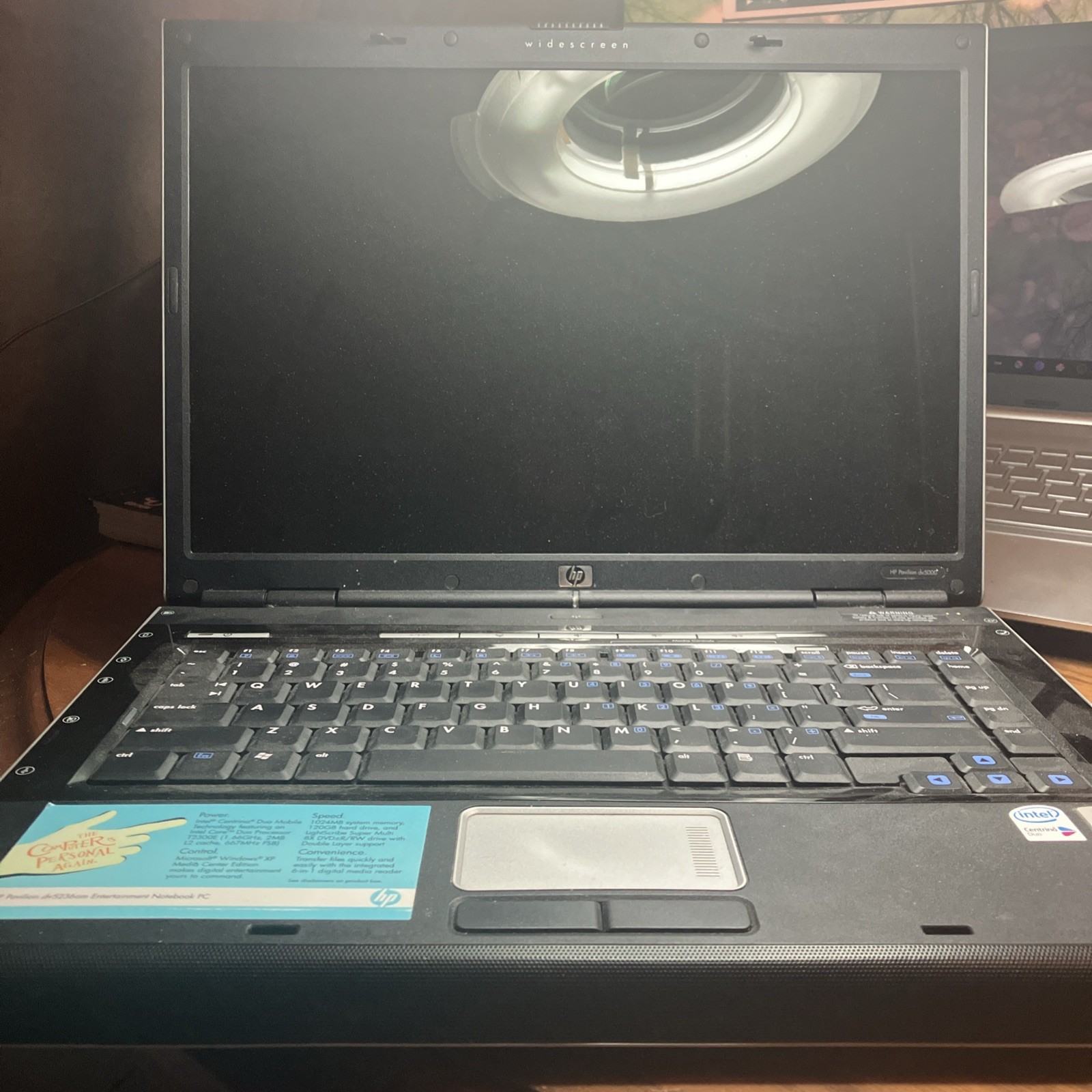 HP Pavilion dv5236om Laptop Computer 1.66GHz 1GB RAM WIFI 