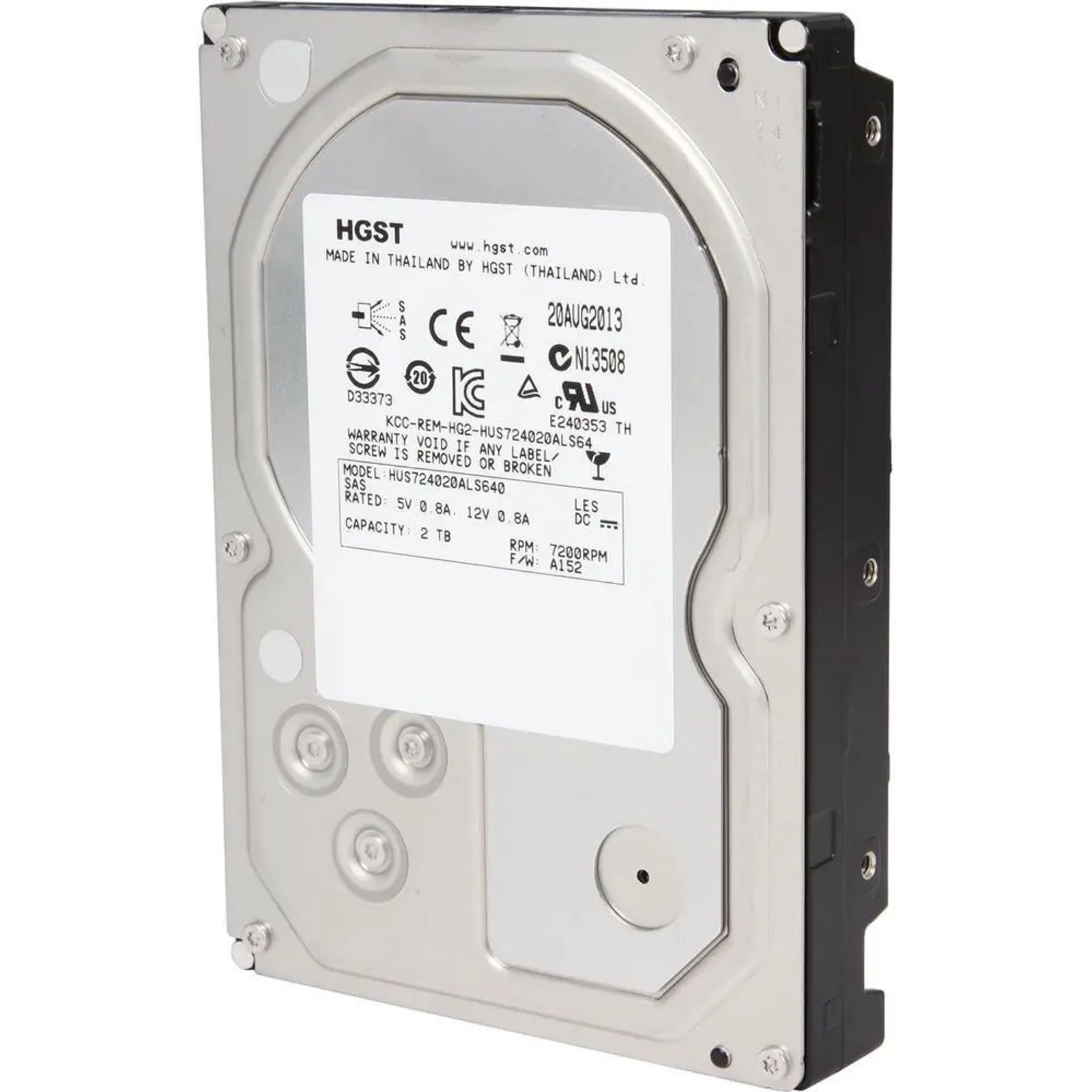 HGST Ultrastar 7K4000 HUS724020ALS640 2TB 7200 RPM 64MB Cache SAS 6Gb/s 3.5" Ent