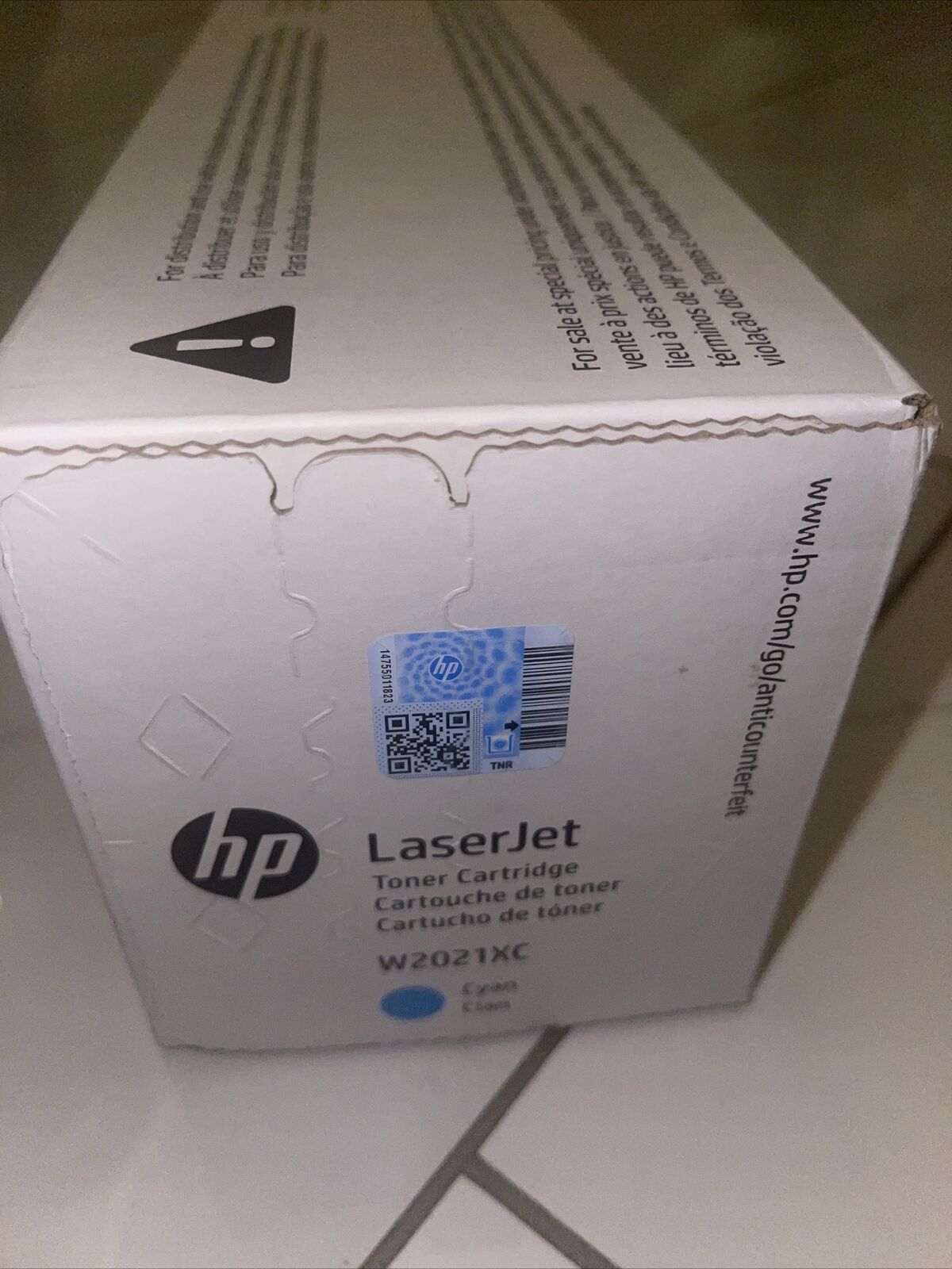 Genuine HP W2021XC (414X) Cyan High-Yield Toner - NEW SEALED