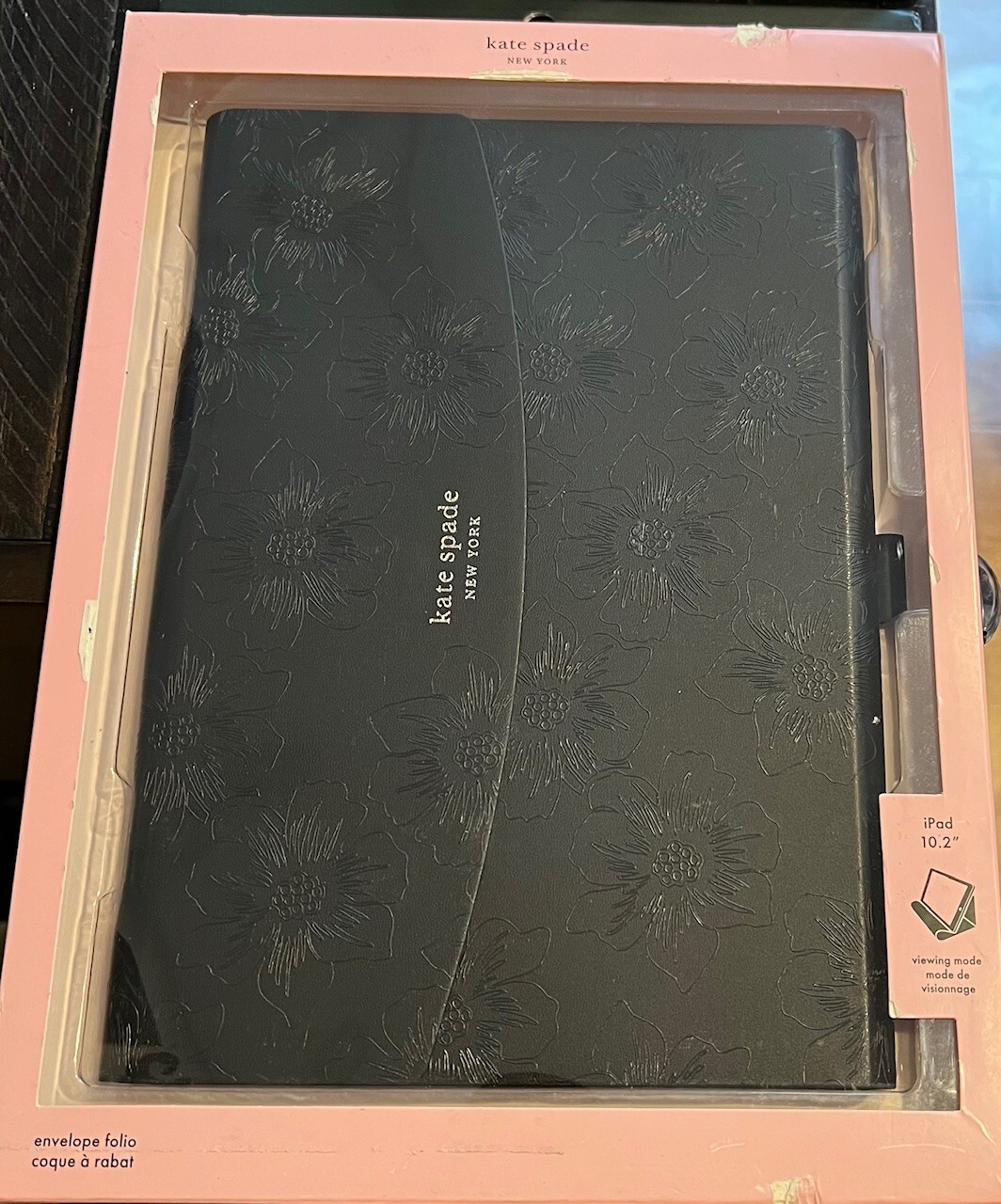 Kate Spade Envelope Leather Folio Case for iPad 10.2" 7th / 8th Gen - NEW