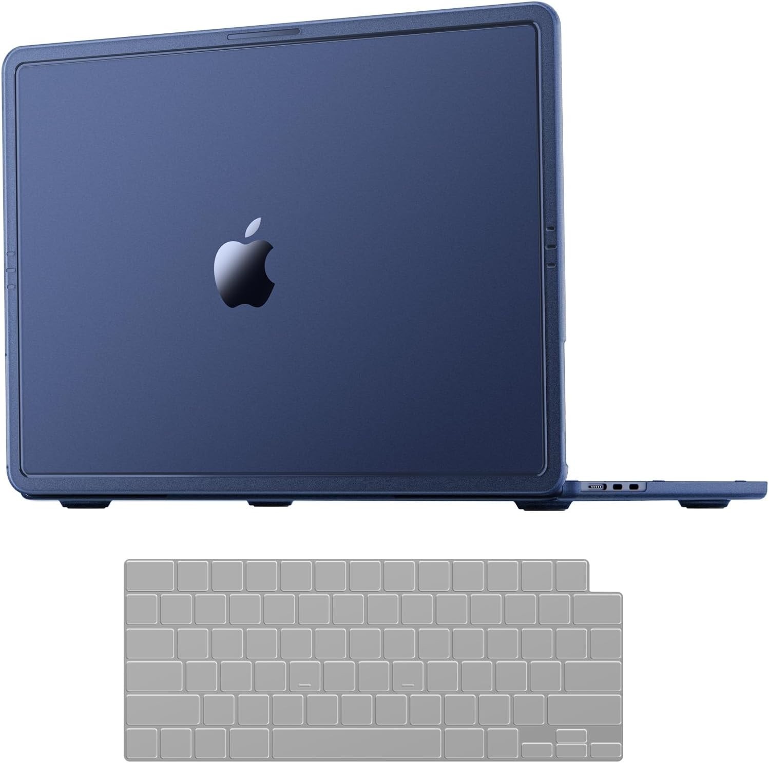 CrackGuard MacBook Air 15” Case M5/M4/M3/M2 A3448 A3241, Clear Midnight, New