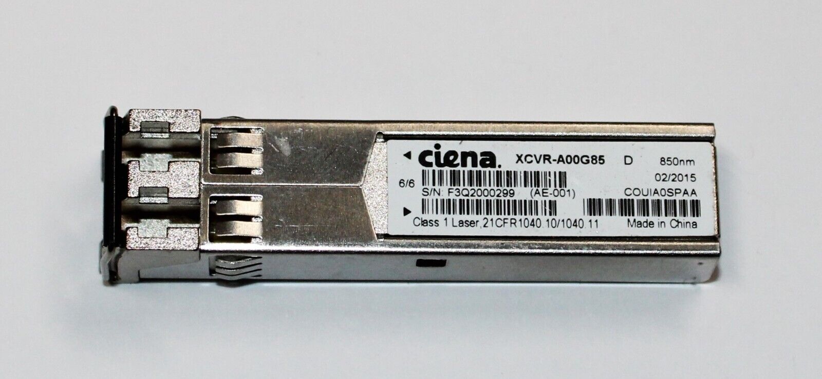 Ciena | XCVR-A00G85 D | COUIA0SPAA | SFP 1.25Gb Transceiver Module