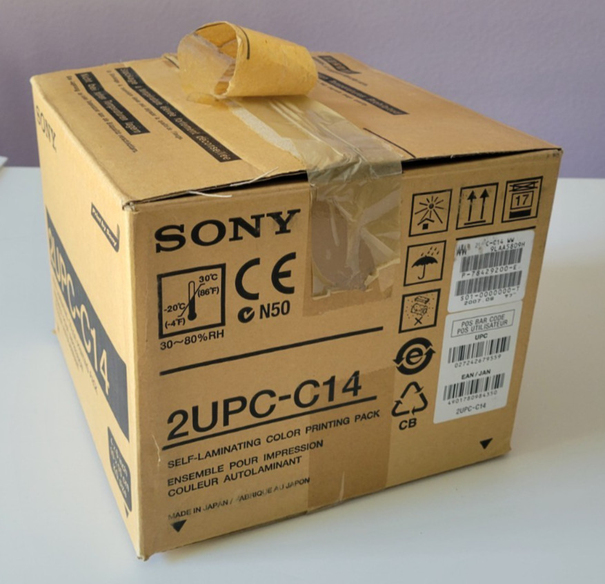 NEW Open Box Sony 2UPC-C14 Self-Laminating Color Printing Pack READ DESC.