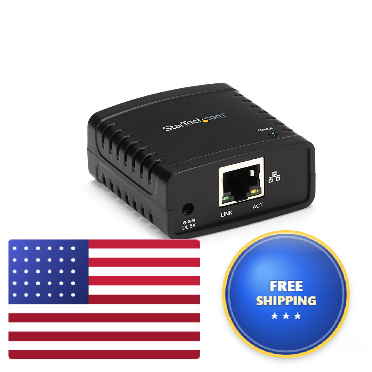 Startech Startech 1-Port Usb 2.0 Network Print Server 10/100 Mbps