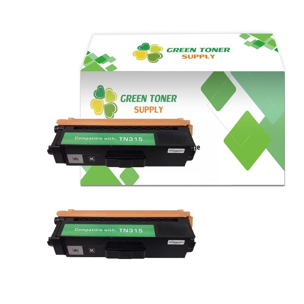 2 pk black Toner Cartridge for  TN315BK MFC-9460cdn MFC-9560cdw MFC-9970cdw