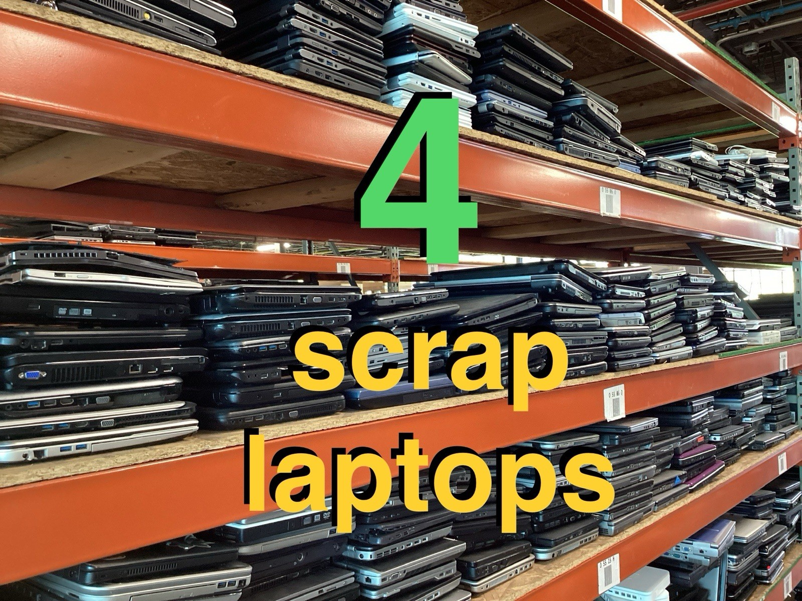 LOT OF 4 RANDOM - Laptop Computers - UNTESTED AS-IS - FOR SCRAP / REPAIR / PARTS
