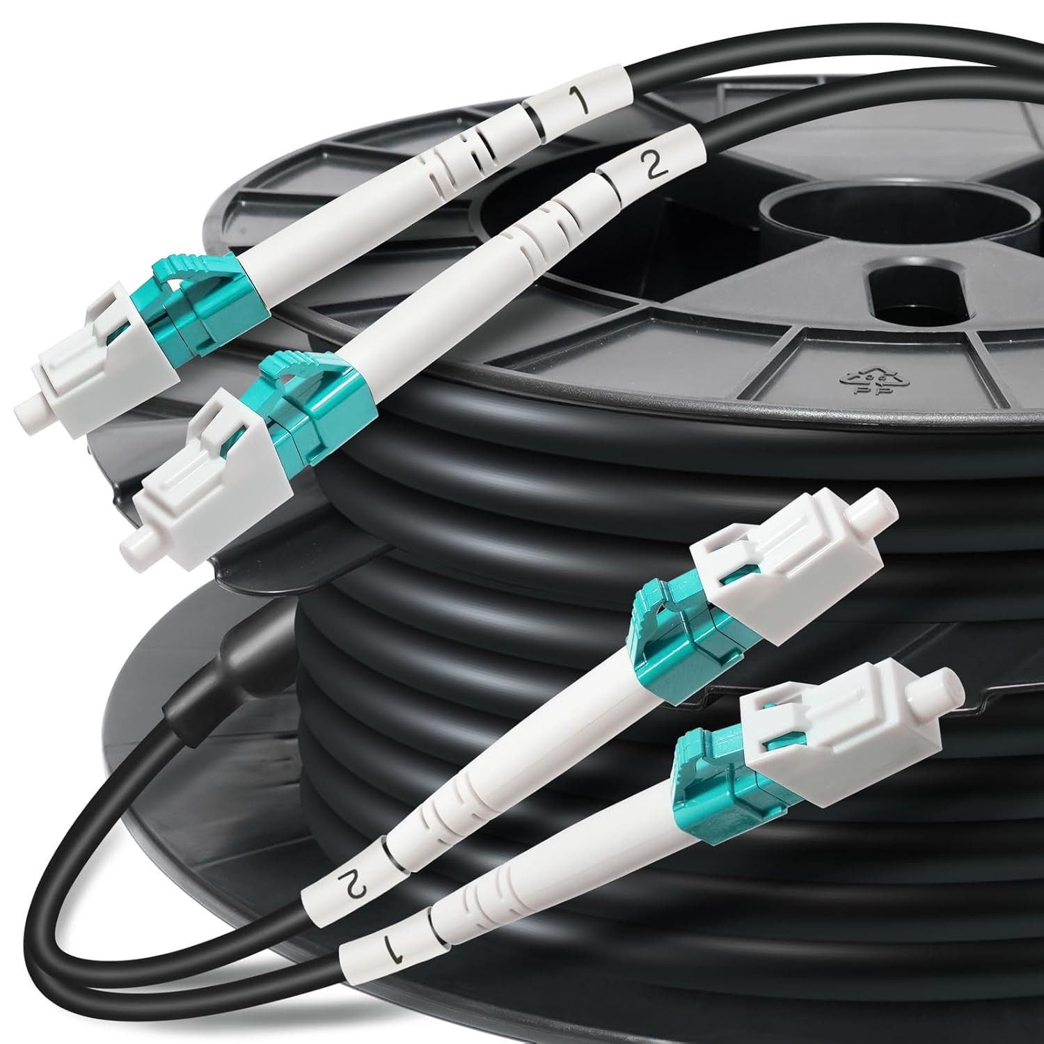 800 Ft All-Dielectric (5.8Mm) Aerial/Direct Burial Outdoor Multimode Duplex OM3 