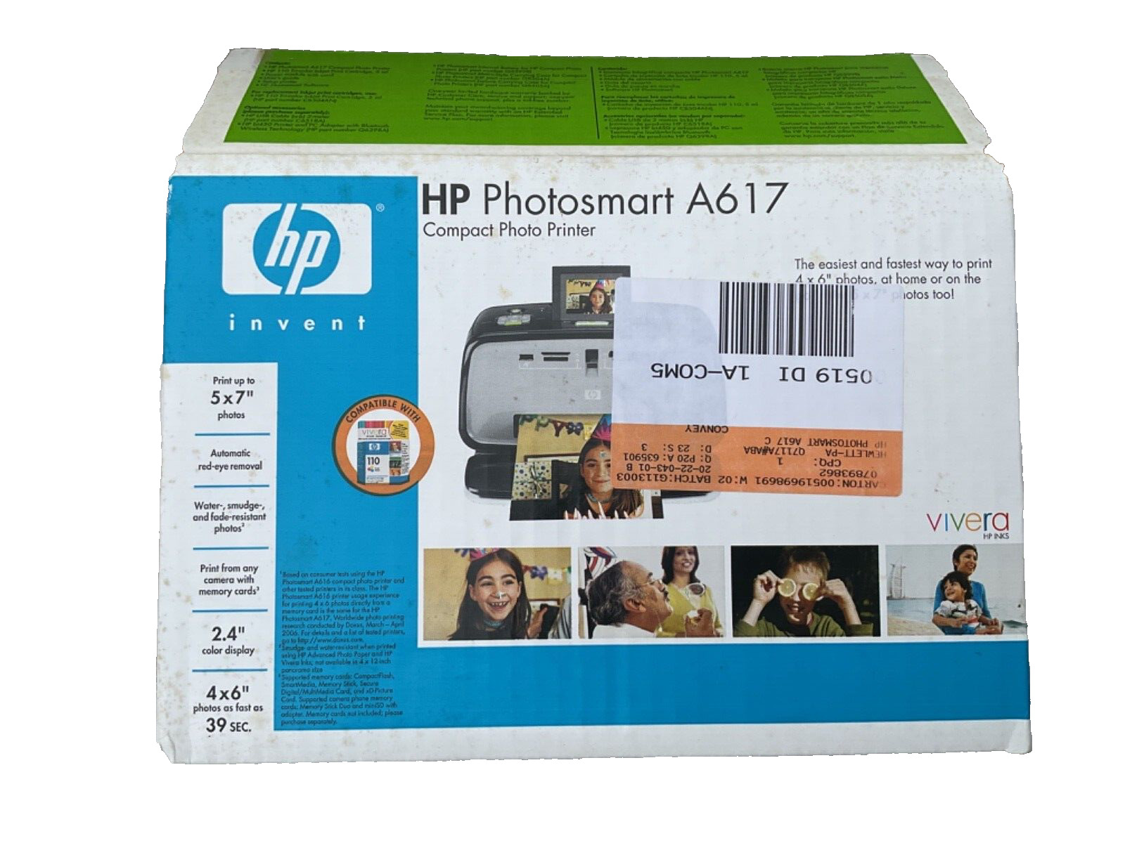 HP Photosmart A617 Compact Photo Printer Camera Pictures