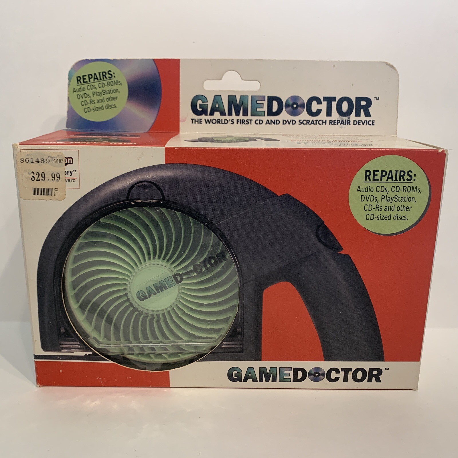 1999 Digital Innovations GameDoctor CD & DVD Scratch Repair Device CDSE-910 Rare