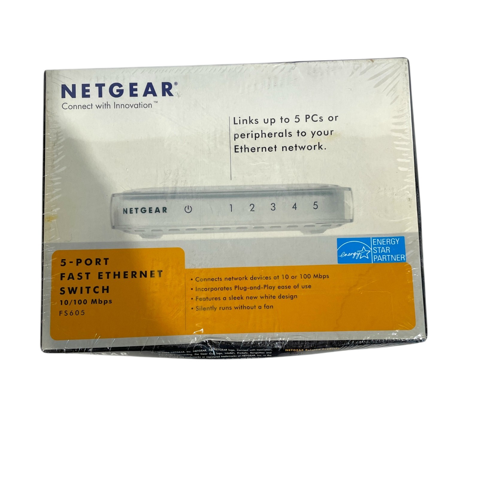 Netgear FS605 NA 5-Port Fast Ethernet Switch 10/100 Mbps Brand New Sealed Box