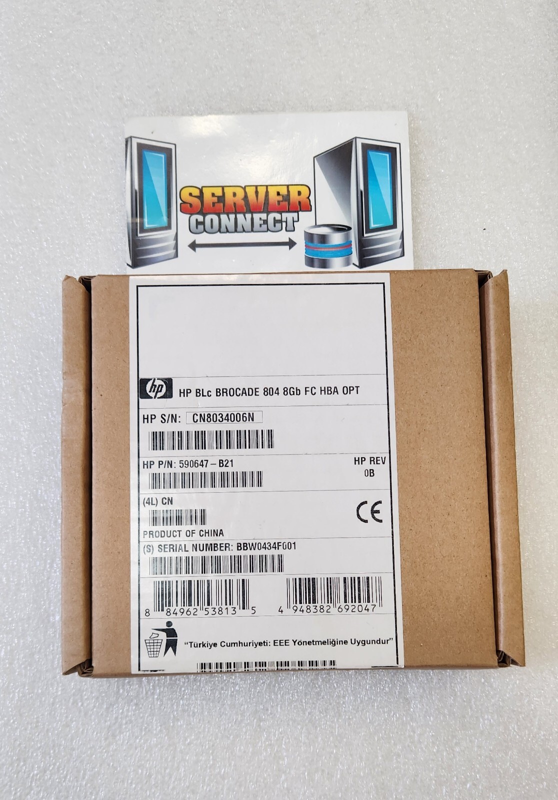 590647-B21 -- HP BLC BARCODE 804 8GB FC DP HBA