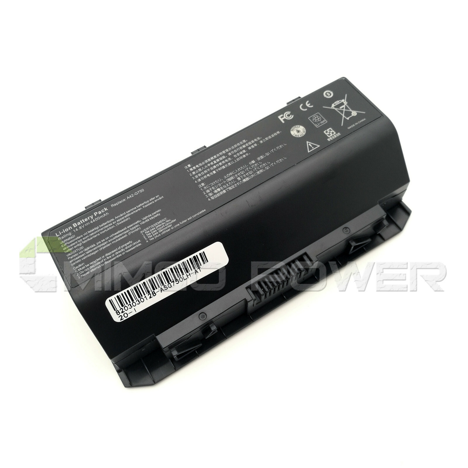 New 8Cell A42-G750 Battery for Asus ROG G750 G750JH G750JM G750JS G750JW G750JX