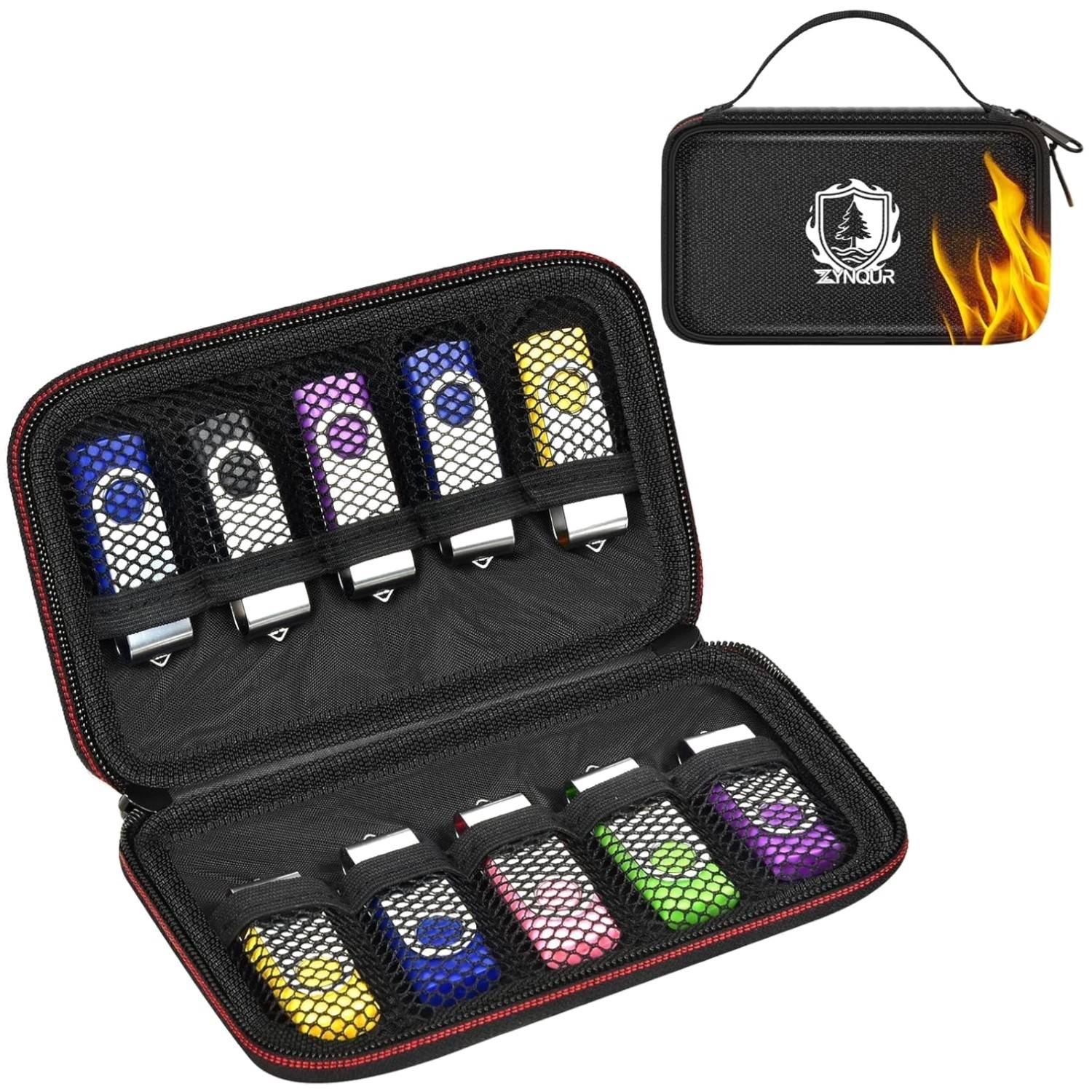 Portable USB Case with Handle - Office & Travel Organizer
