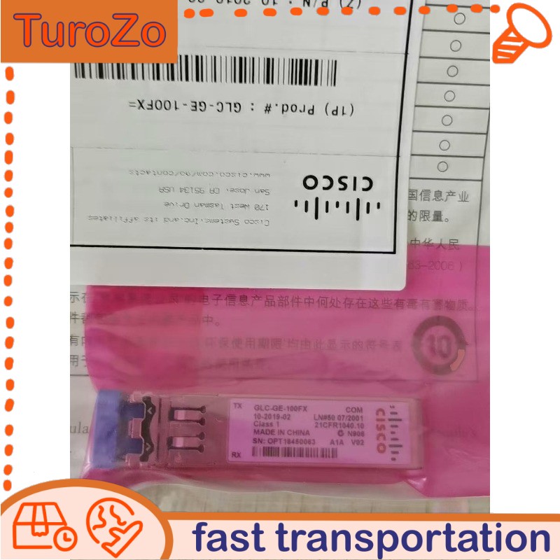 GLC-GE-100FX NEW Cisco original 100BASE-FX SFP for GE port on 3750,3560.2970