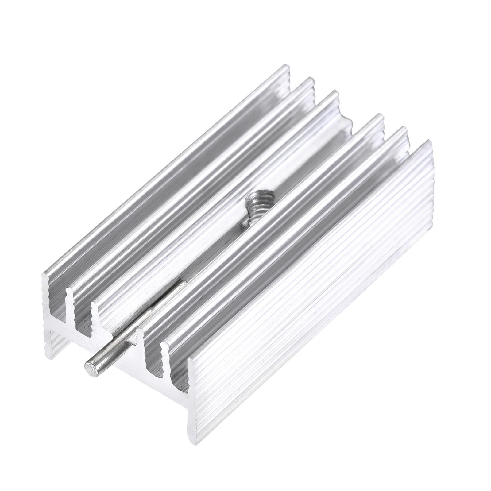 30x15x10mm TO-220 Aluminum Heatsink for MOSFET Transistor Diode with a Pin 20pcs