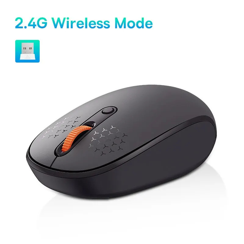 F01B Wireless Mouse Bluetooth 5.0, 1600 DPI Silent Click 2.4G for Laptop PC