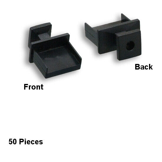 10PCS 50 Units of USB Type A Anti-Dust Port Cover w/ Handle Hard Plastic Black