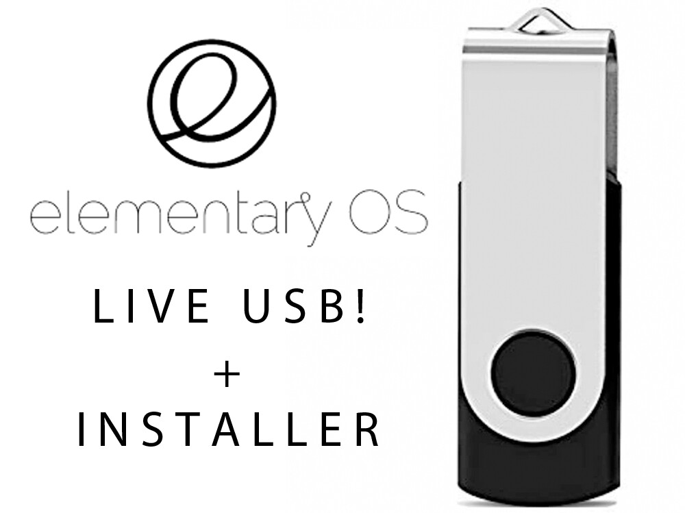 Elementary OS Installer / Live System. Bootable USB 8gb. Visually impressive OS