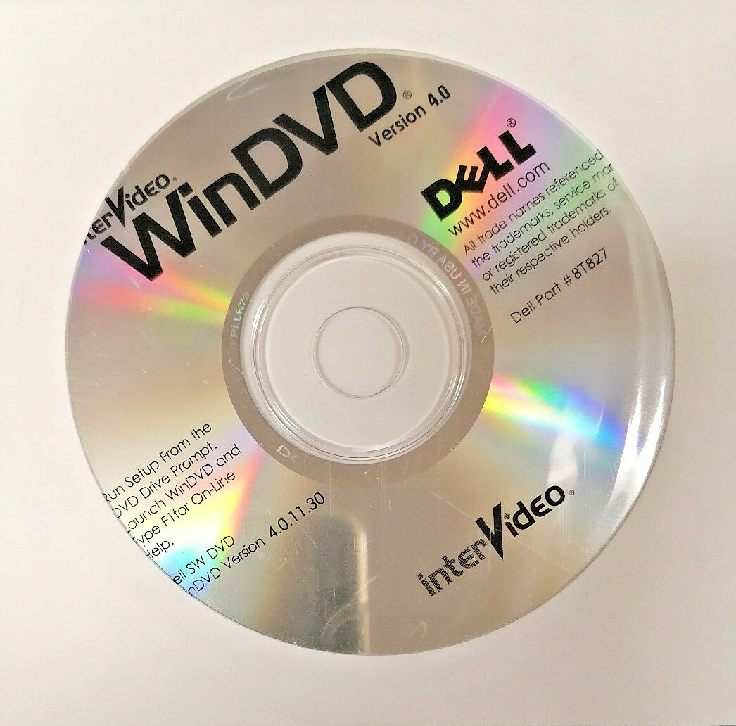 Rare Vintage N.I.B. InterVideo WinDVD 3x715 Ver. 3.0.58.1 8T827 07T902