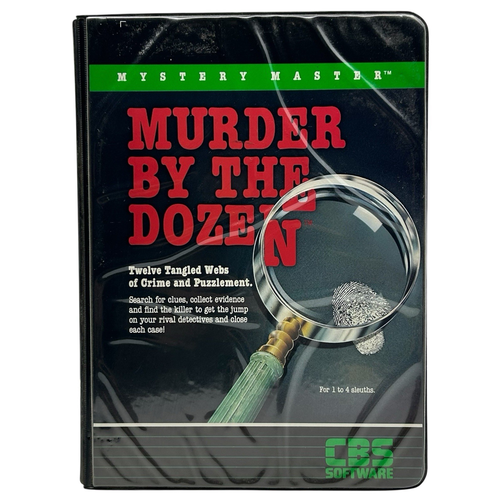 Mystery Master Murder by the Dozen Apple II+/IIe Game CBS Software Complete 1983