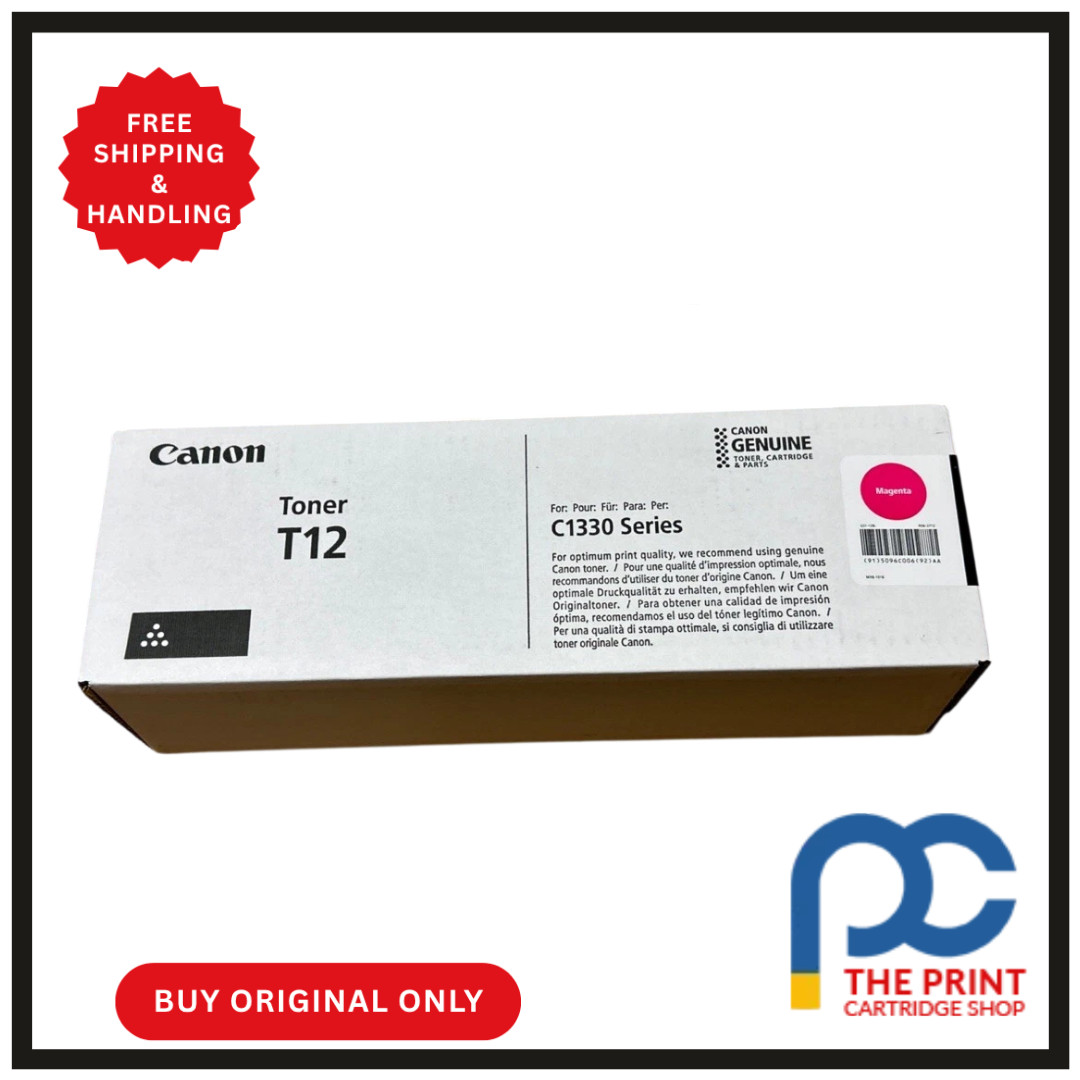 Genuine Canon T12 Toner Cartridge Magenta 5.3K Pages For Canon C1330