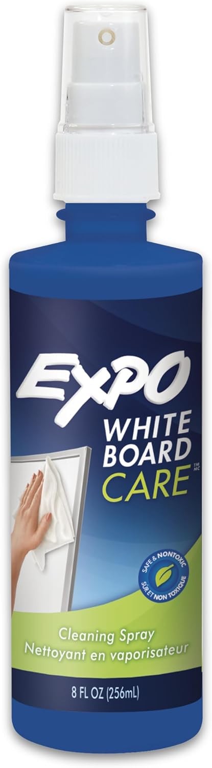 EXPO Dry Erase Whiteboard Cleaning Spray, 8oz - Less than 10 ounces, Blue 