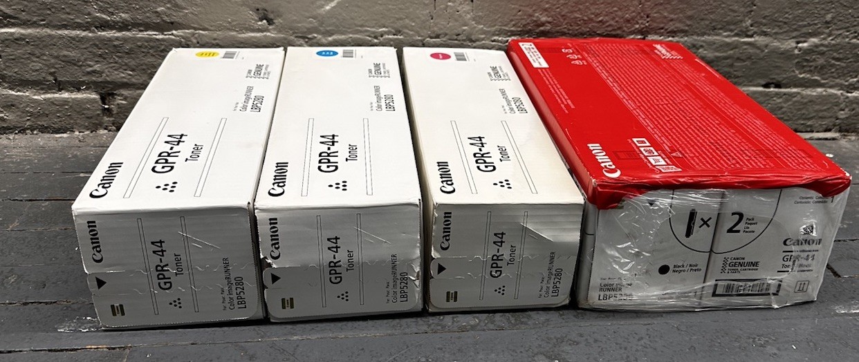 FULL SET OF 5 Canon GPR-44 Toner Cartridge for LBP5280 B/Y/M/C  Brand New