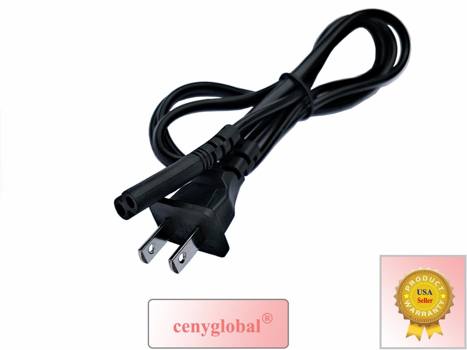 AC Power Cable For EBL 8 Bay AA AAA Ni-MH, Ni-Cd Rechargeable Battery Charger
