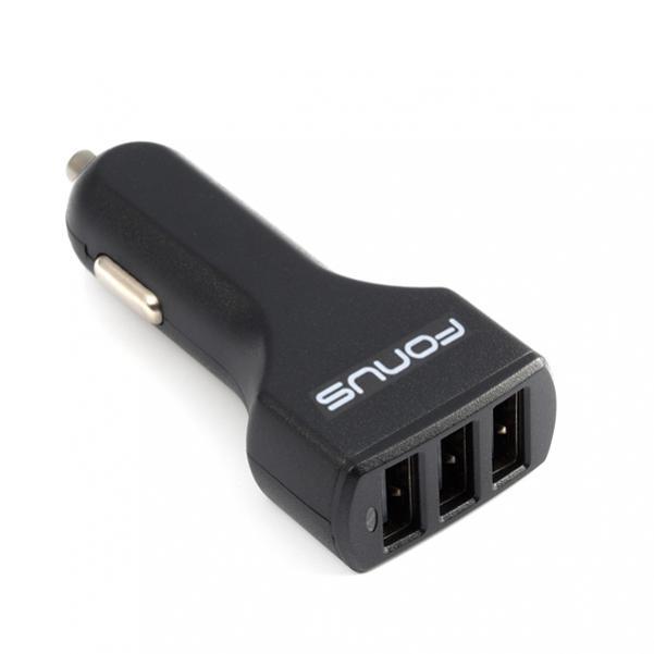 37W 4.8A 3-PORT USB RAPID CAR CHARGER DC SOCKET POWER ADAPTER K62 For TABLETS