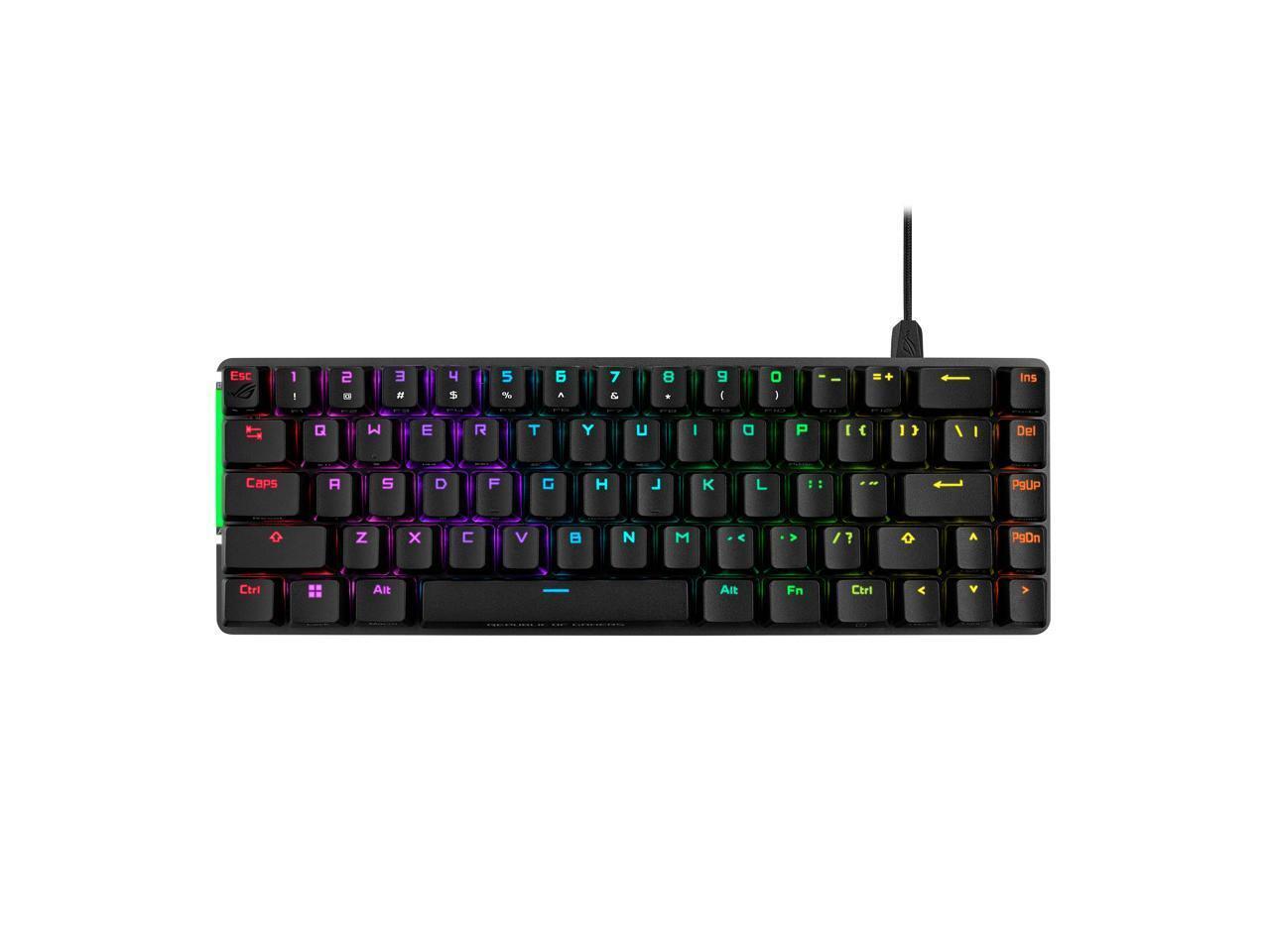 ASUS ROG Falchion Ace 65% RGB Compact Gaming Mechanical Keyboard, Lubed ROG NX B