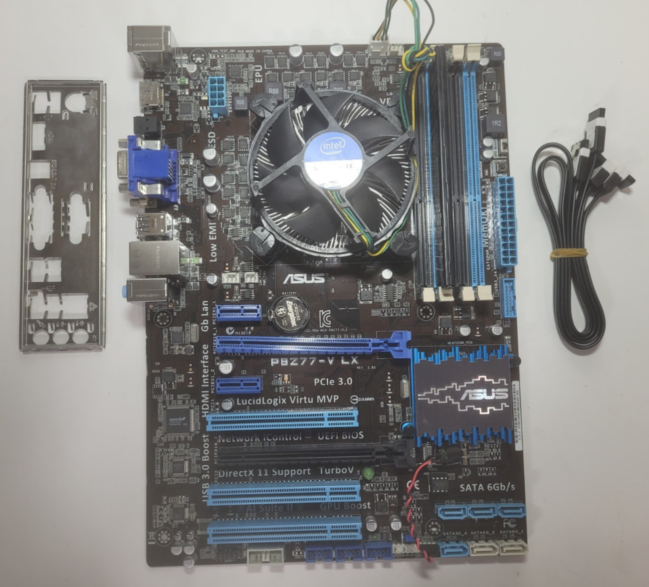 ASUS P8Z77-V LX Motherboard Core I5-3330 8GB RAM, IO Shield *READ # 1824