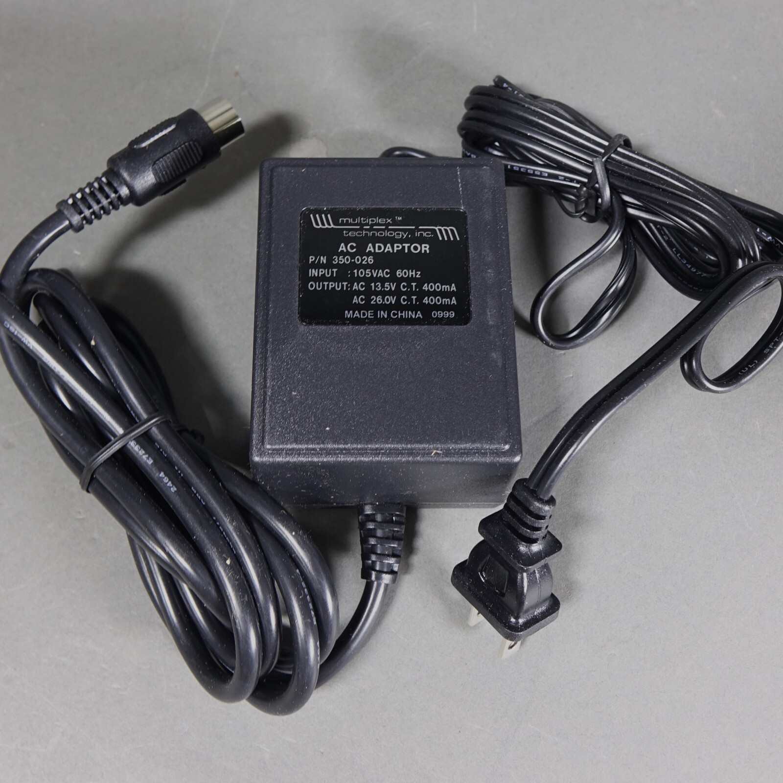 Genuine Multiplex Technology 350-026 AC Power Supply Adapter 26V 13.5V AC 400mA