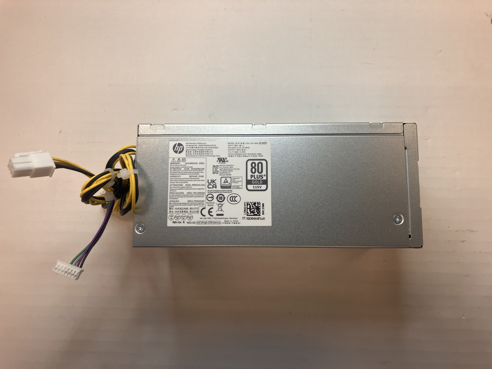 L70042-011 HP 180W internal power supply unit 90% efficiency